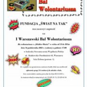 Zdjęcie - Wolontariat – Warszawski Bal Wolontariusza - zaproszenie (październik 2021 r.)