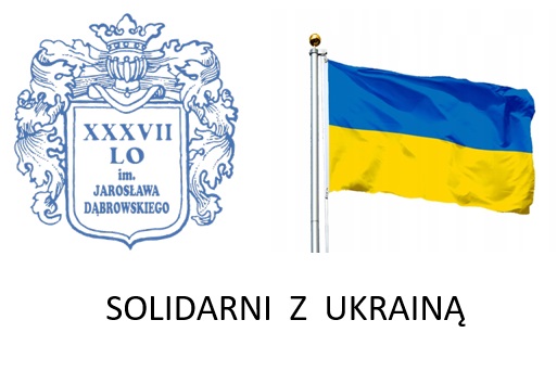 Logo - Liceum im. J. Dąbrowskiego - Solidarni z Ukrainą