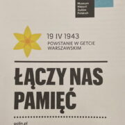 Akcja żonkile w 79. rocznicę powstania w getcie warszawskim (kwiecień 2022 r.)